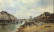 Lepine, Stanislas Quais of the Seine oil painting artist